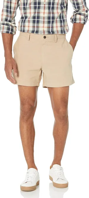 Amazon Essentials Men's Slim-Fit 5" Lightweight Comfort Stretch Oxford Shorts (Previously Goodthreads)