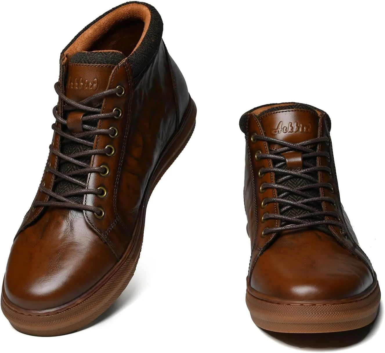 Arkbird Mens Leather Sneaker Fashion Classic Casual Chukka Ankle Boots for Men