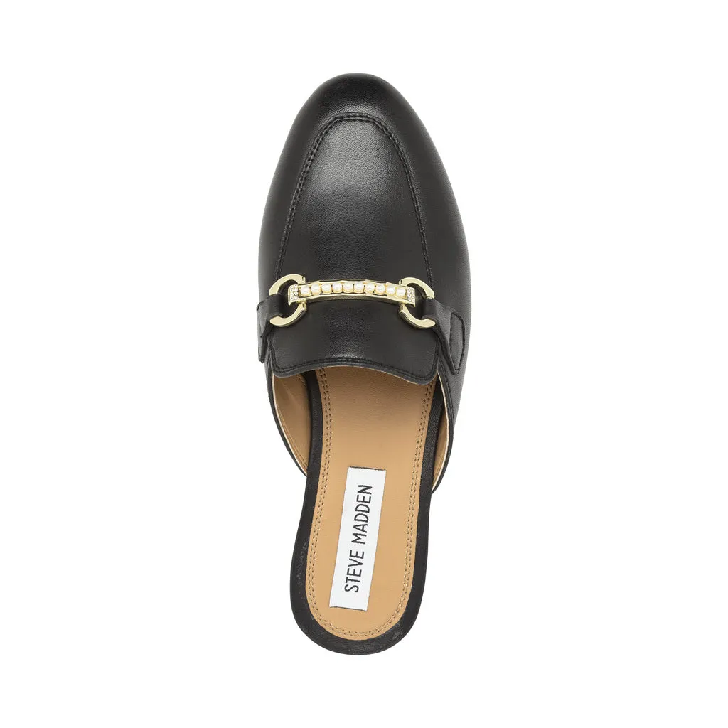 Cleodora Flat Shoe BLACK LEATHER