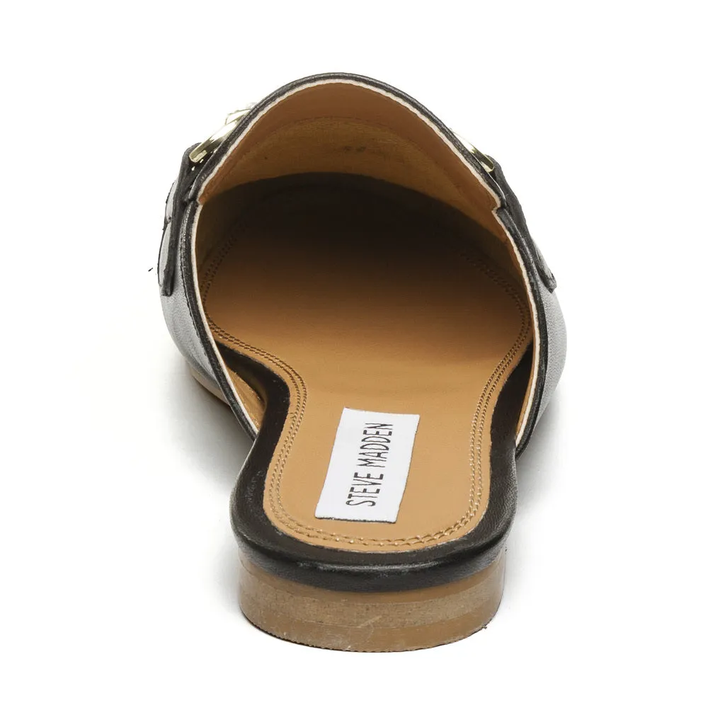 Cleodora Flat Shoe BLACK LEATHER