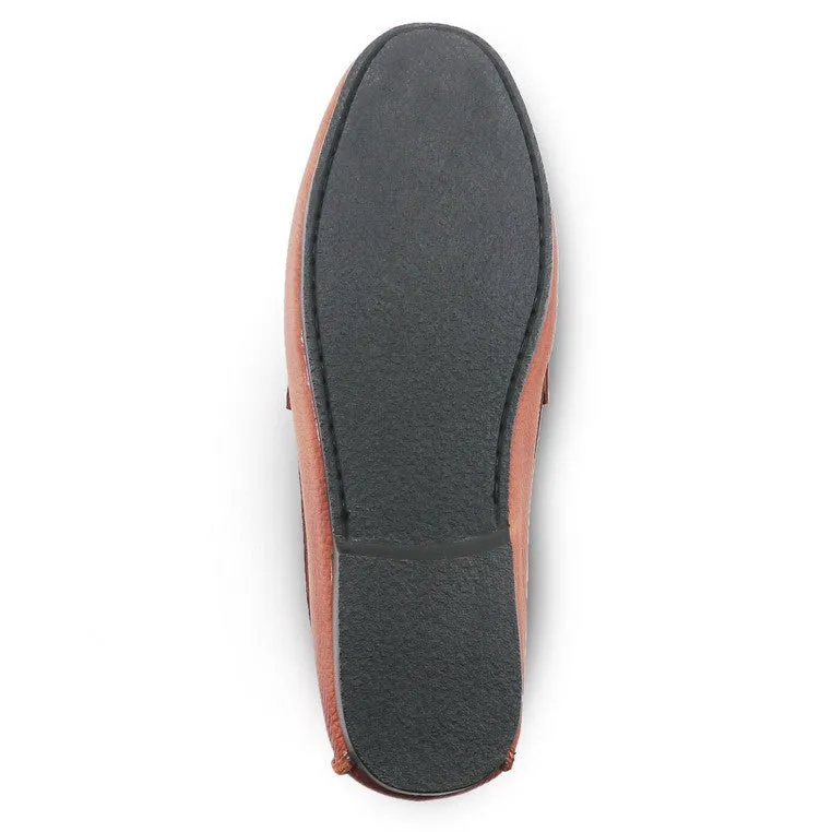 Comfy Tassel Loafer Wrinkle Soft Brown