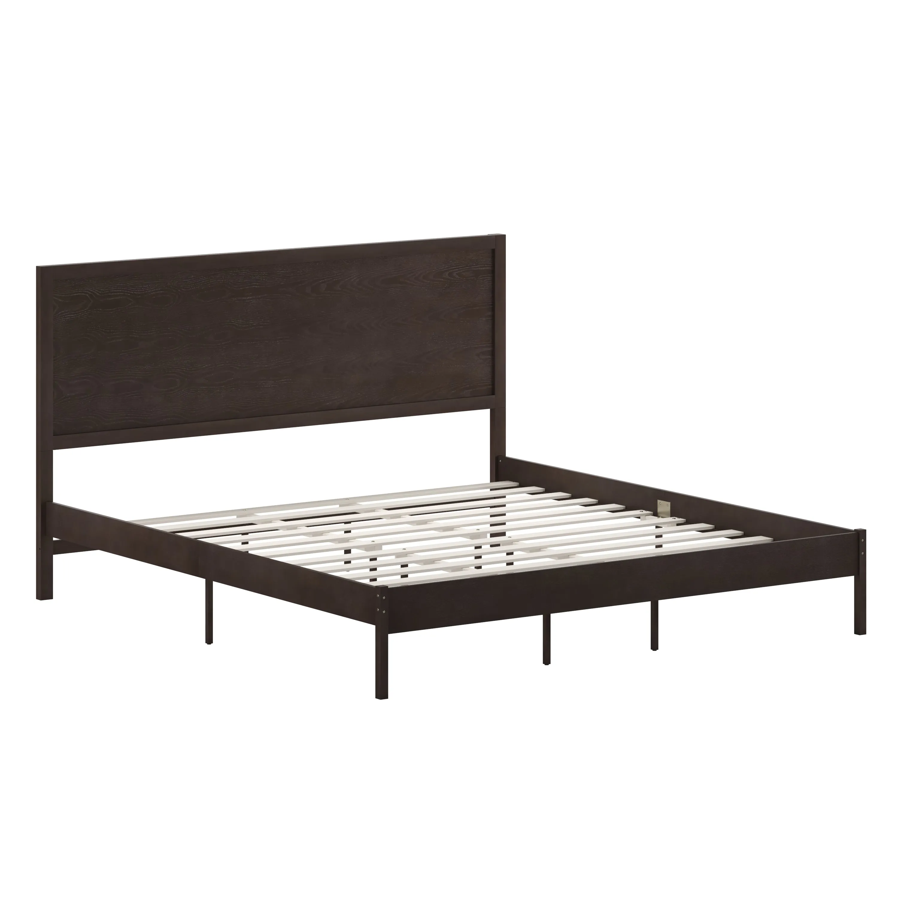 Dark Brown King Platform Bed MG-09004KB-K-DKBRN-GG