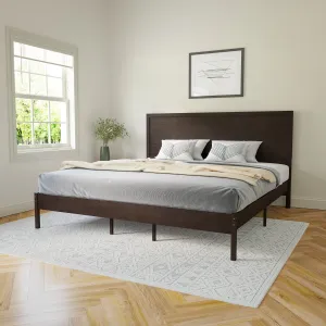 Dark Brown King Platform Bed MG-09004KB-K-DKBRN-GG