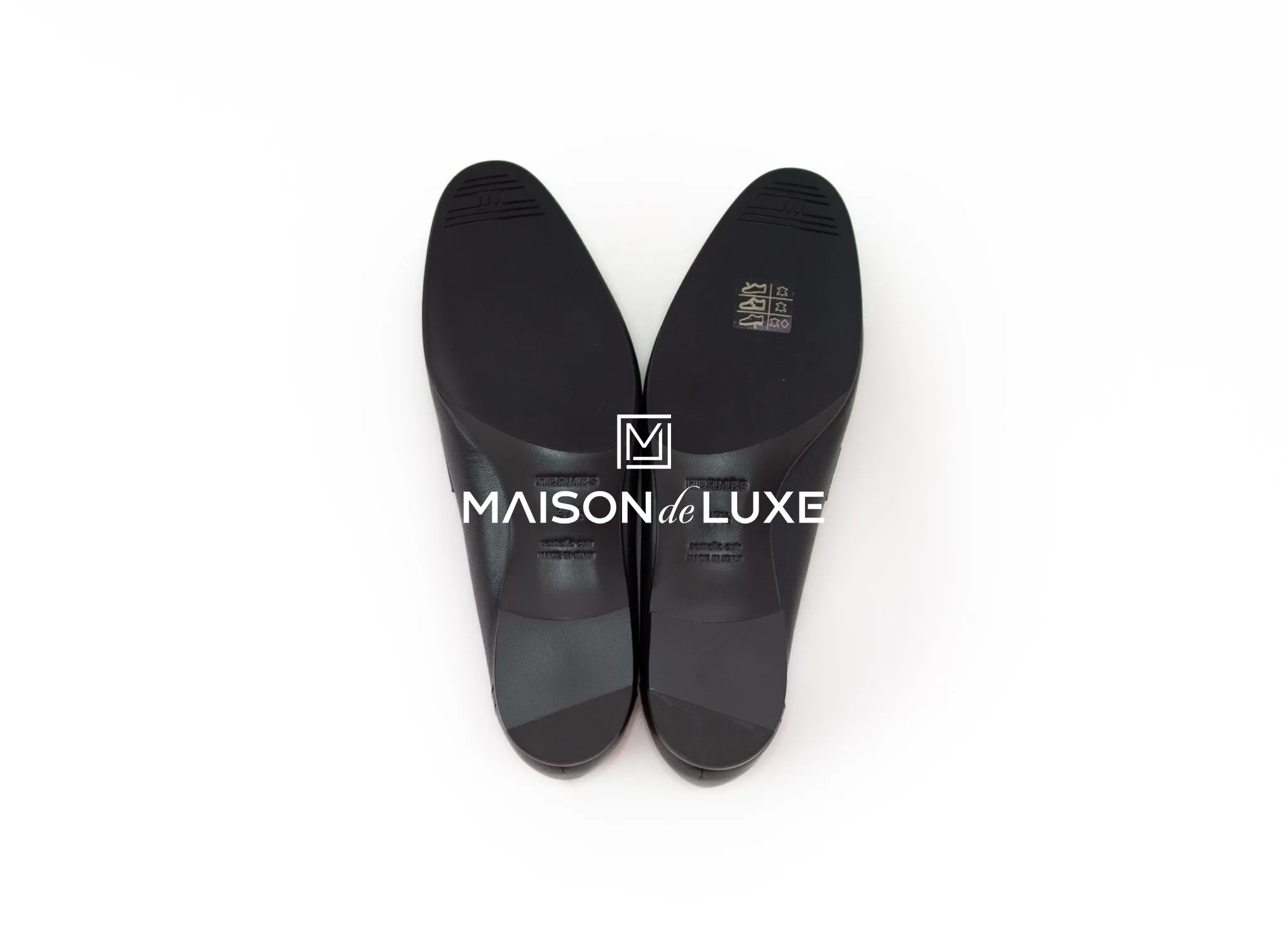 Hermes Women's Black Paris Loafer 37.5