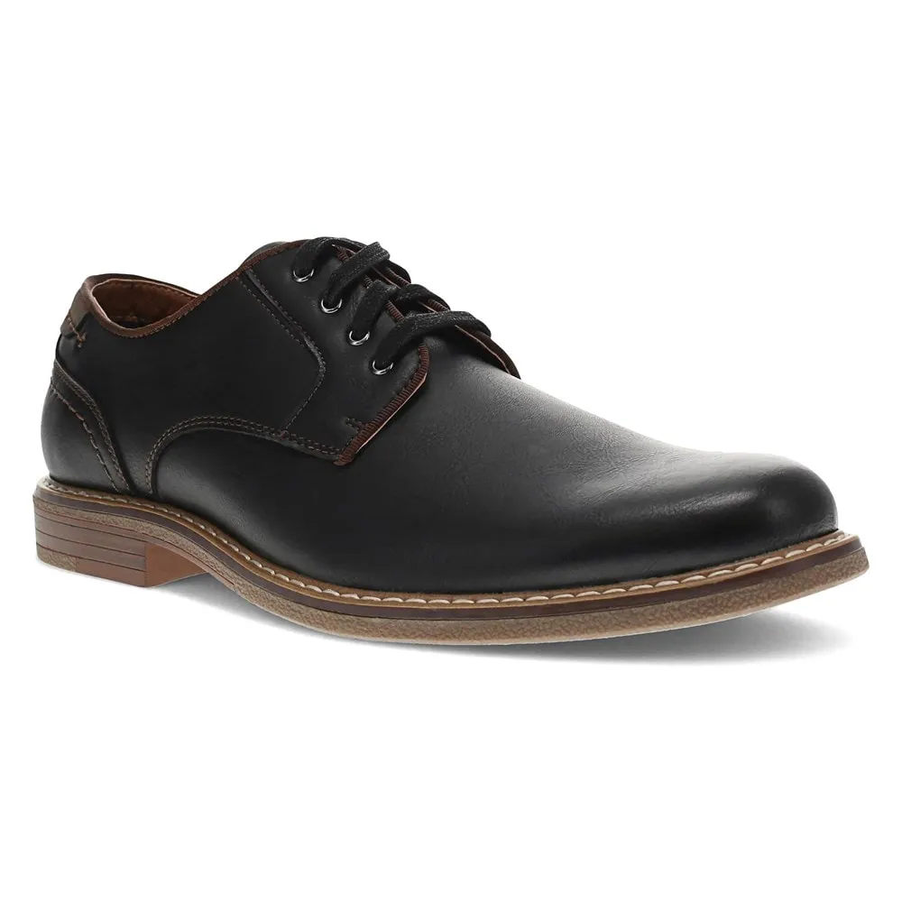 Men's Bronson Dockers Plain Toe Oxford Shoes, Black