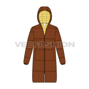 Mens Puffer Jacket with Oversized Hood