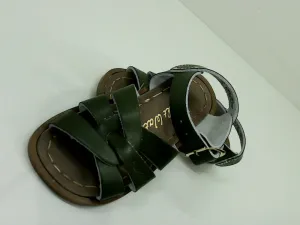 Salt Water Sandals Girls Sun San Gladiator Green Sandals Size 6 Pair of Shoes