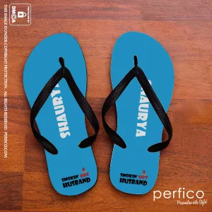 Smokin Hot Husband © Personalized Flip Flops