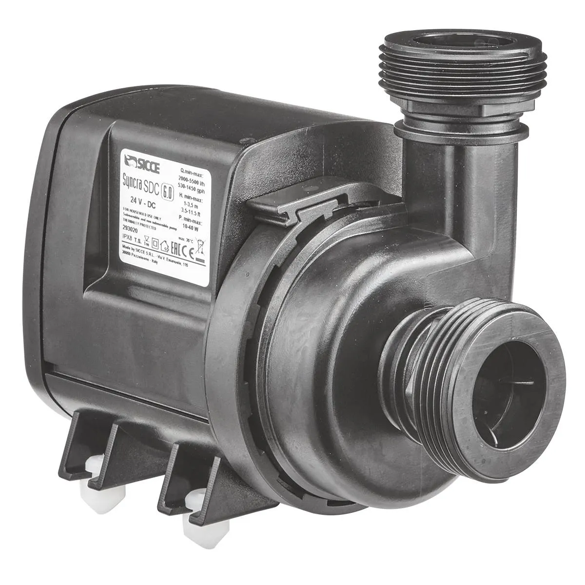 Syncra SDC 6.0 WiFi Controllable Pump (530-1450 GPH) - Sicce