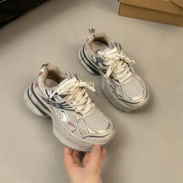 TAVIMART  -  Women's Shoes Casual Shoes Spring Sneakers Tennis Female Woman-shoes Fashion Trainers Roses Mesh 2024 Silver Leisure Summer