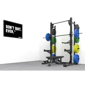 Torque High Squat Rack - Gold Home Gym Package